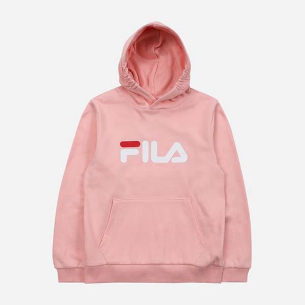 Blusa Moletom Capuz Fila Rapaz Rosa - Fila Uno L/S Portugal Lojas,IJTK-67234